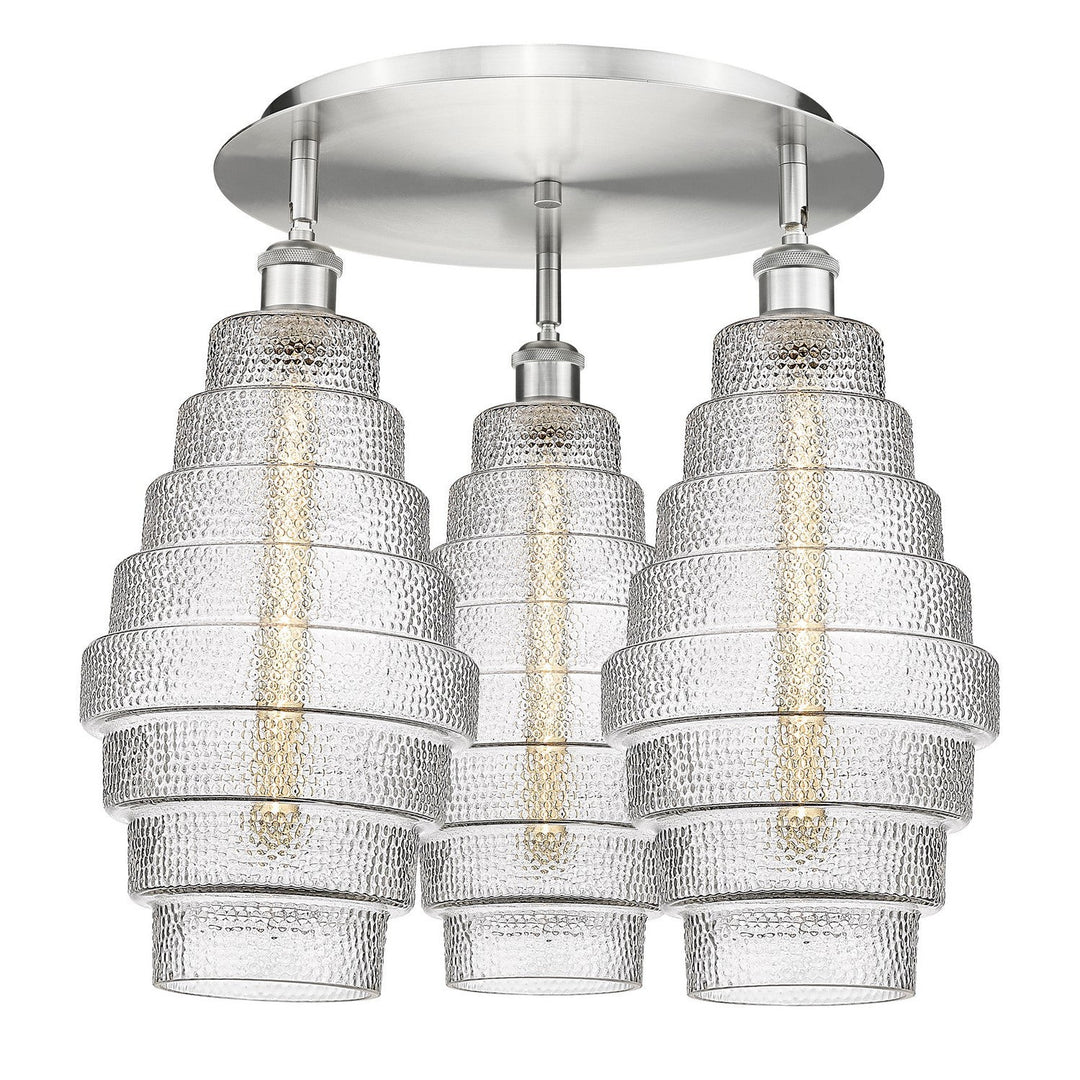 Innovations Downtown Urban 516-3C-SN-G672-8 Ceiling Light - Satin Nickel