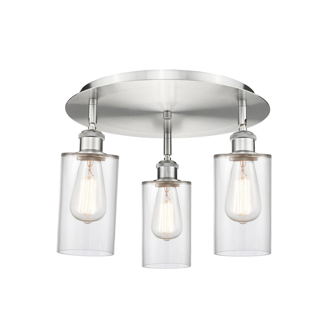 Innovations Downtown Urban 516-3C-SN-G802 Ceiling Light - Satin Nickel
