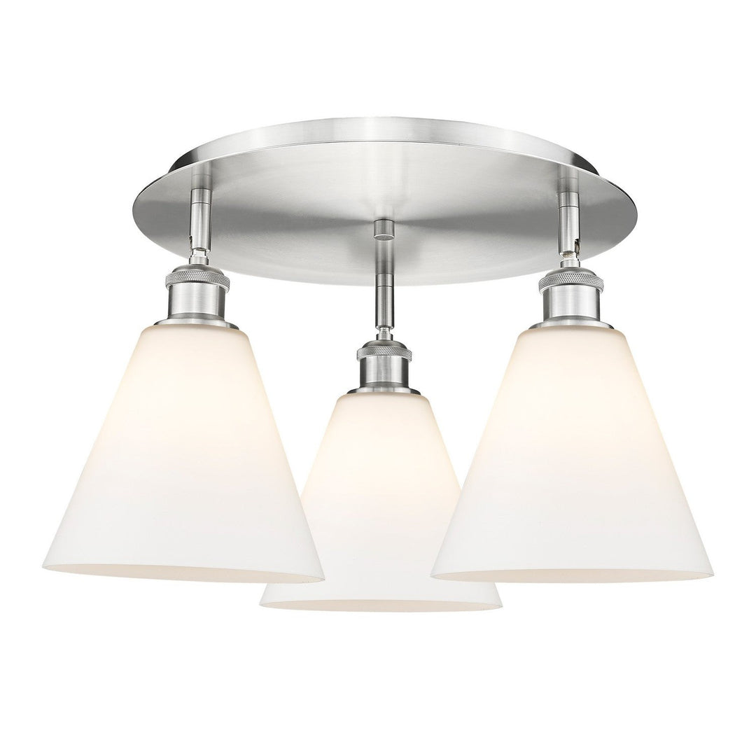 Innovations Downtown Urban 516-3C-SN-GBC-81 Ceiling Light - Satin Nickel
