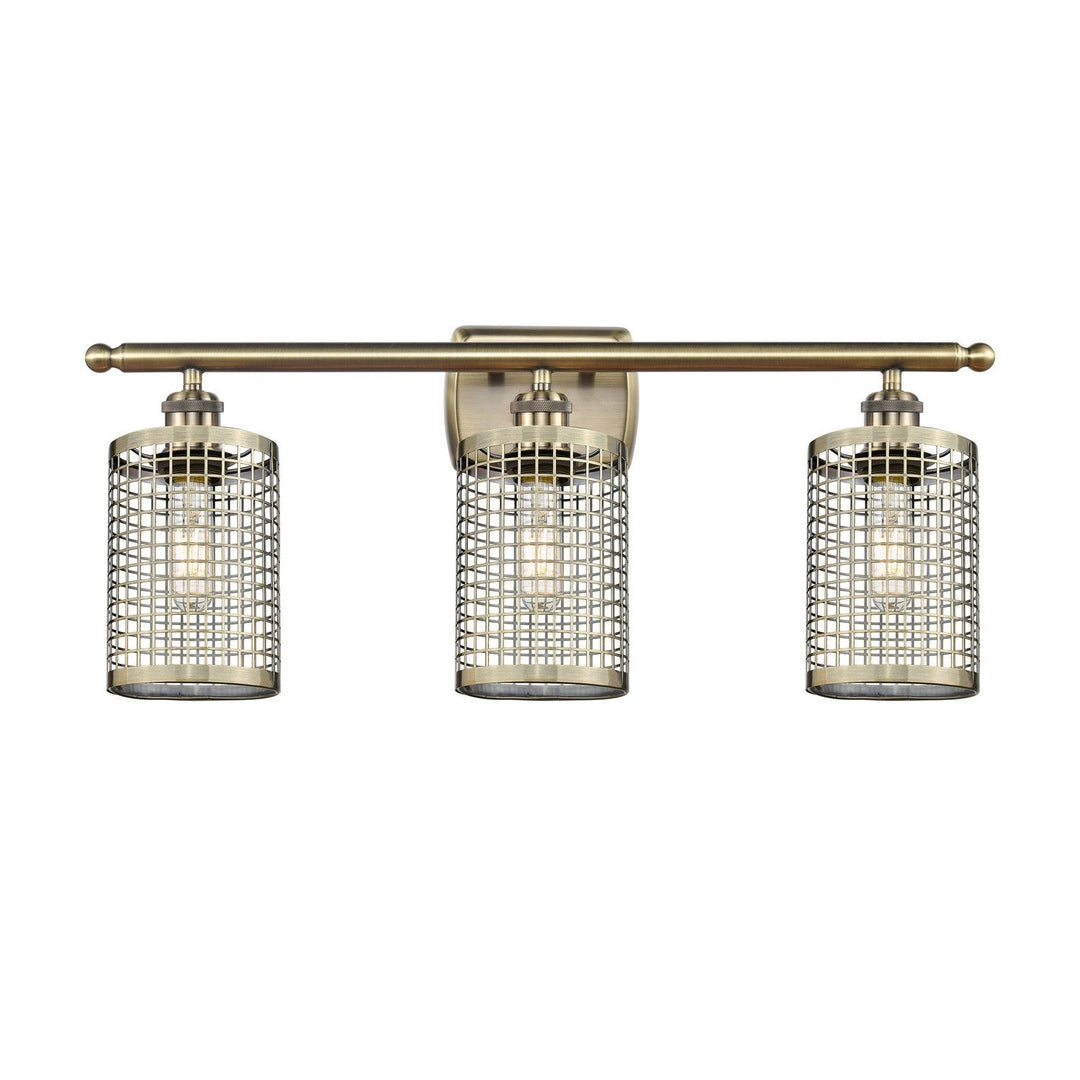 Innovations Downtown Urban 516-3W-AB-M18-AB Bath Vanity Light 26 in. wide - Antique Brass