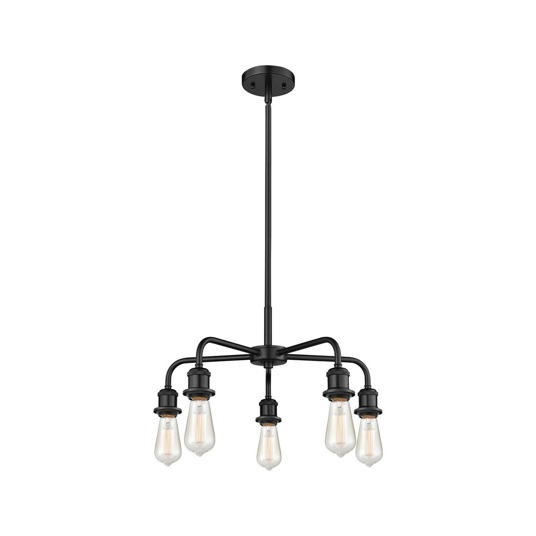 Innovations Downtown Urban 516-5CR-BK Chandelier Light - Matte Black