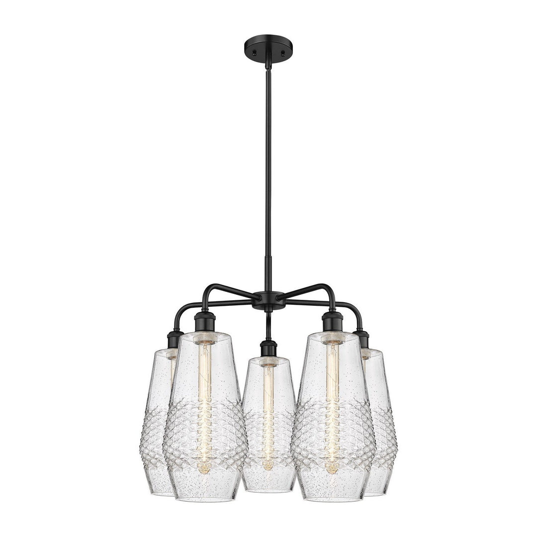 Innovations Downtown Urban 516-5CR-BK-G684-7 Chandelier Light - Matte Black
