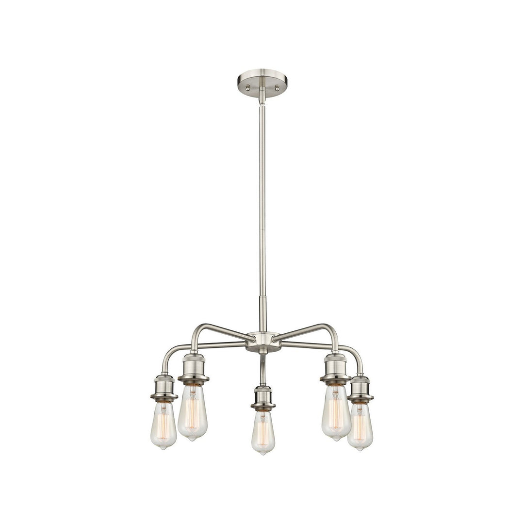 Innovations Downtown Urban 516-5CR-SN Chandelier Light - Satin Nickel