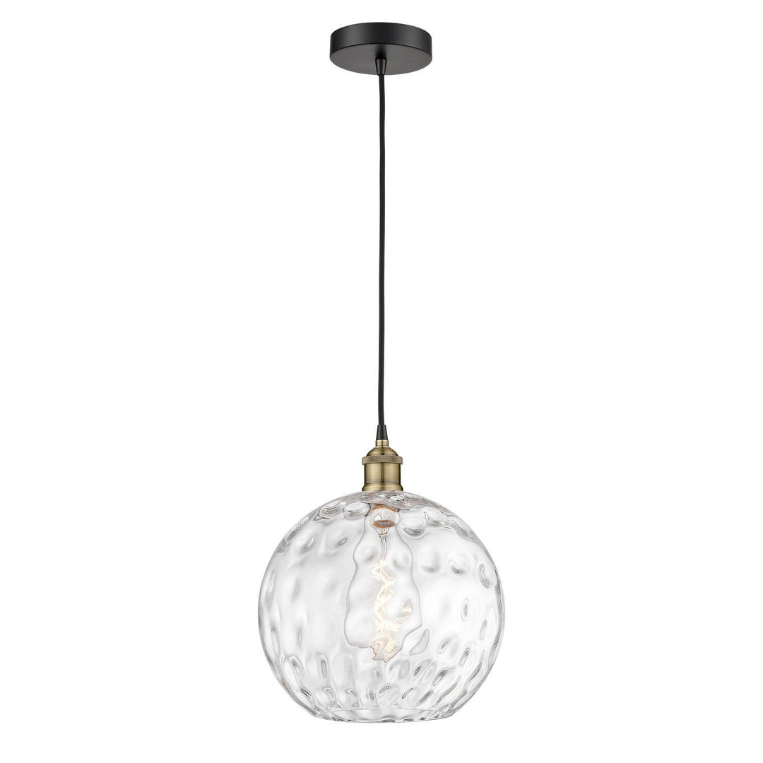 Innovations Edison 616-1P-BAB-G1215-12 Pendant Light - Black Antique Brass