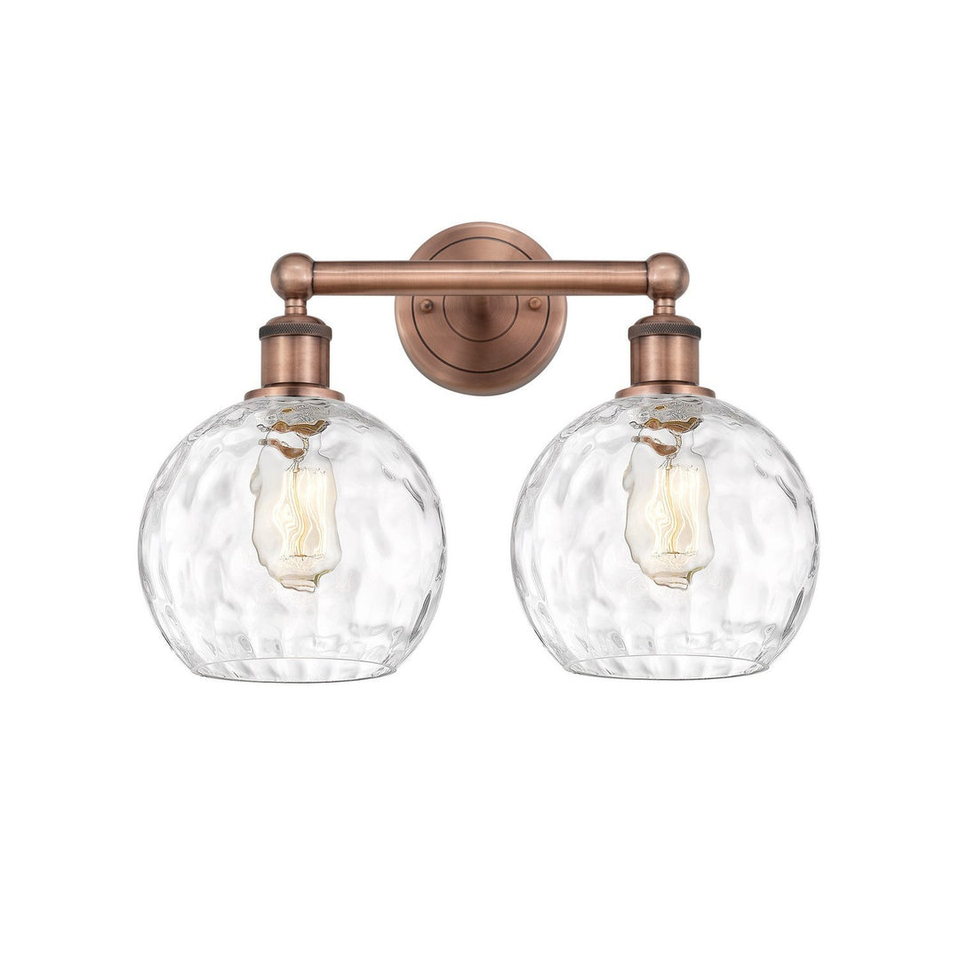 Innovations Downtown Urban 616-2W-AC-G1215-8 Bath Vanity Light 17 in. wide - Antique Copper