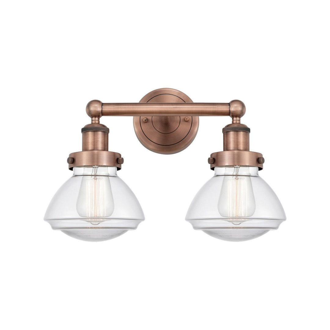 Innovations Edison 616-2W-AC-G322 Bath Vanity Light 16 in. wide - Antique Copper