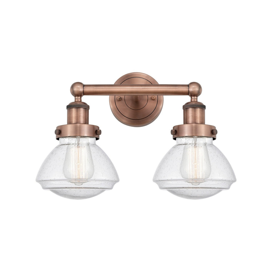 Innovations Edison 616-2W-AC-G324 Bath Vanity Light 16 in. wide - Antique Copper