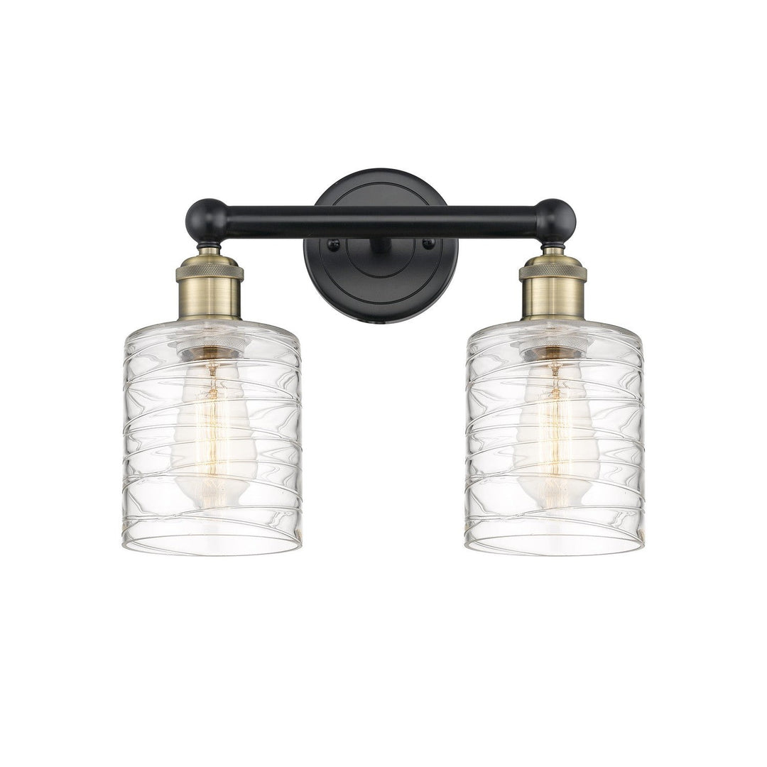 Innovations Edison 616-2W-BAB-G1113 Bath Vanity Light 14 in. wide - Black Antique Brass