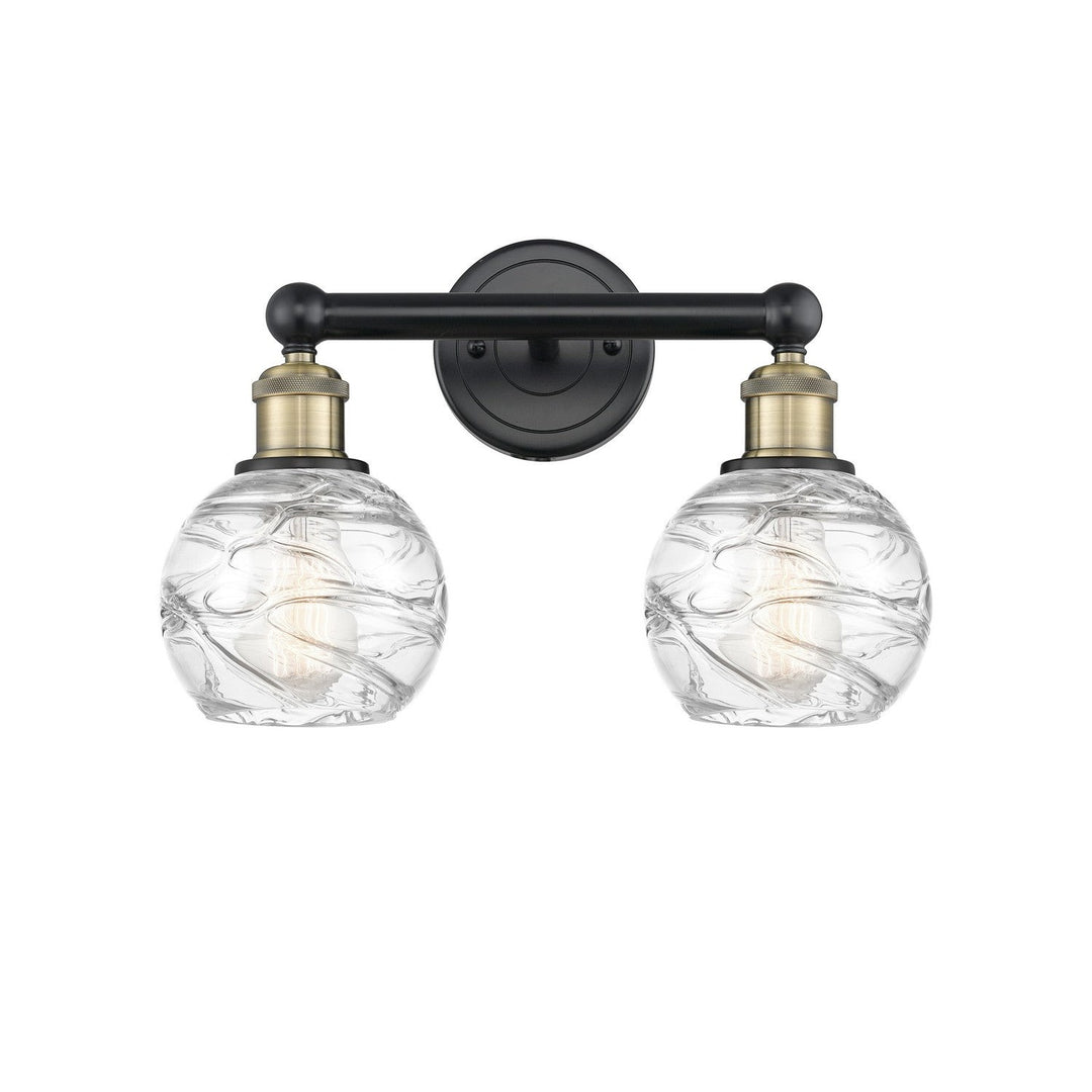 Innovations Edison 616-2W-BAB-G1213-6 Bath Vanity Light 15 in. wide - Black Antique Brass