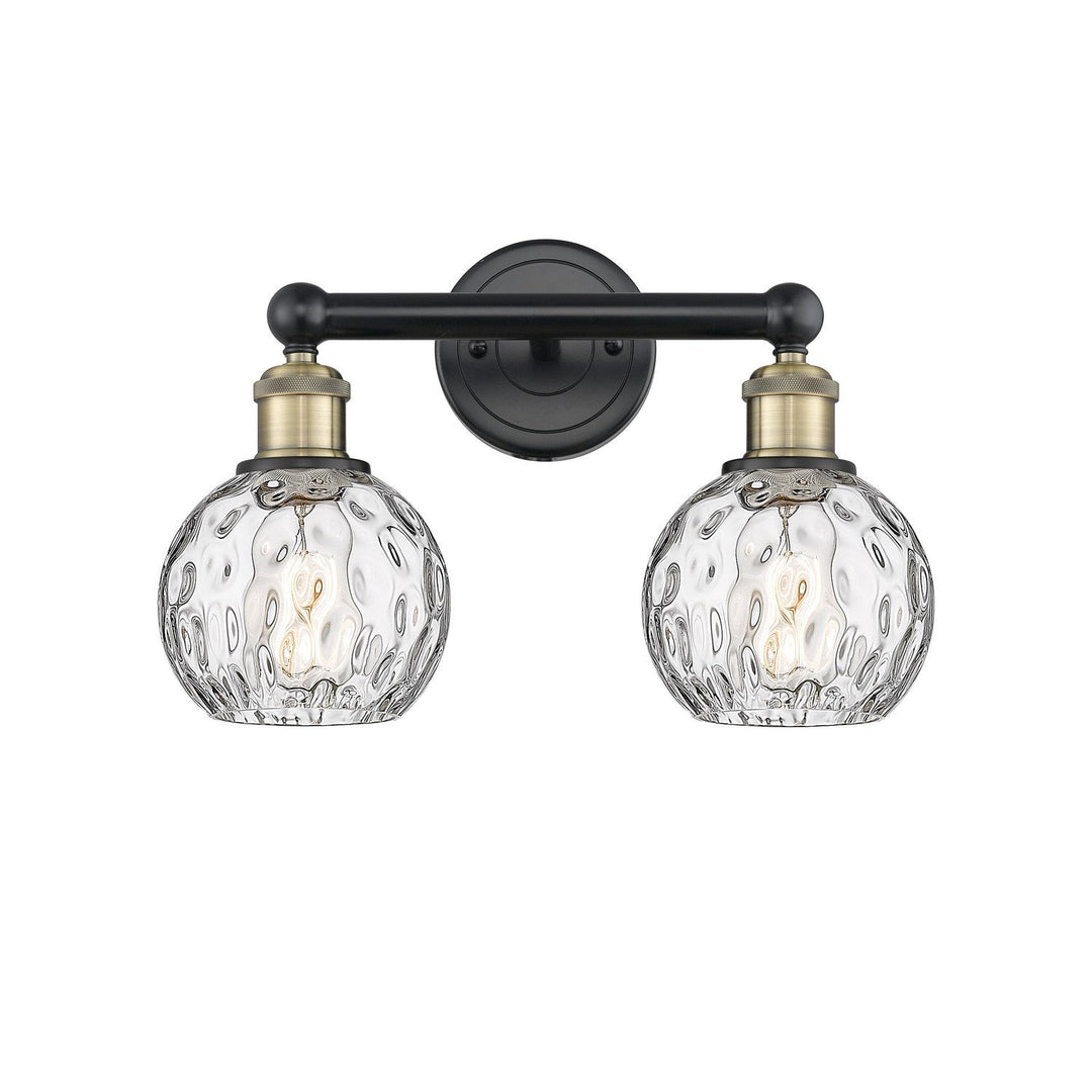 Innovations Edison 616-2W-BAB-G1215-6 Bath Vanity Light 15 in. wide - Black Antique Brass