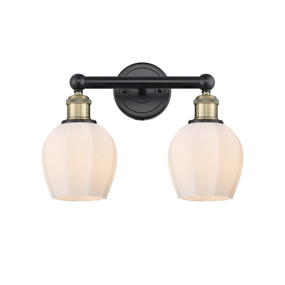 Innovations Edison 616-2W-BAB-G461-6 Bath Vanity Light 15 in. wide - Black Antique Brass