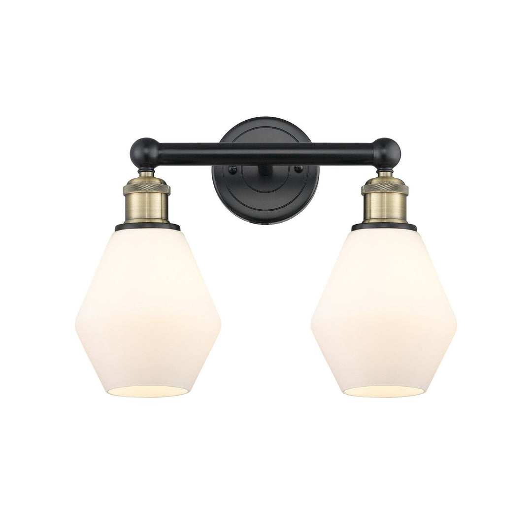 Innovations Edison 616-2W-BAB-G651-6 Bath Vanity Light 15 in. wide - Black Antique Brass