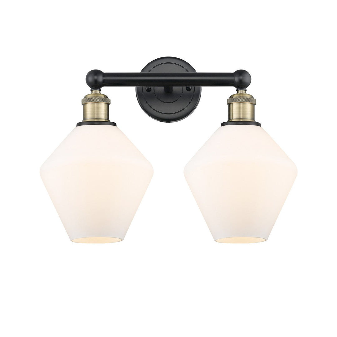 Innovations Downtown Urban 616-2W-BAB-G651-8 Bath Vanity Light 17 in. wide - Black Antique Brass