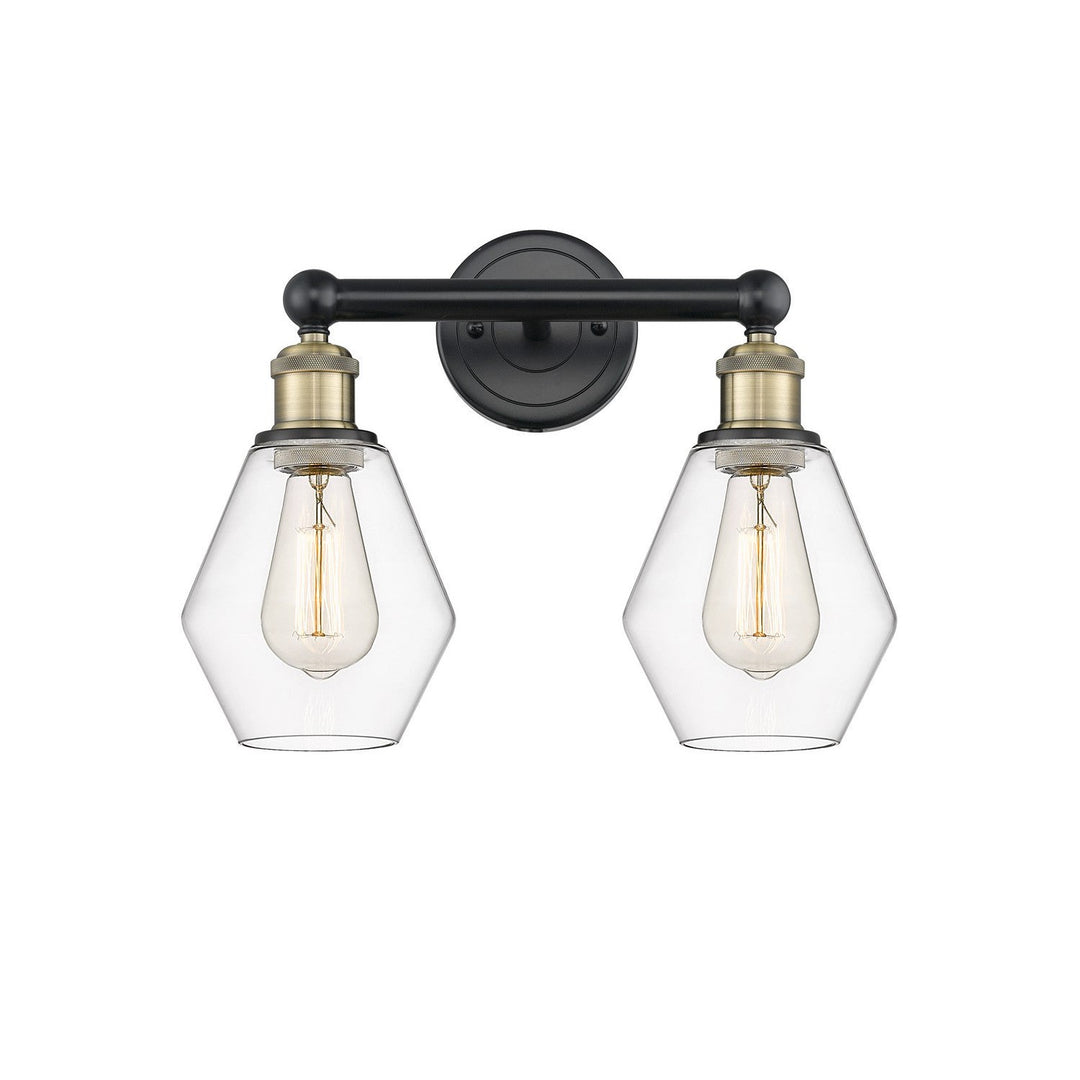 Innovations Edison 616-2W-BAB-G652-6 Bath Vanity Light 15 in. wide - Black Antique Brass