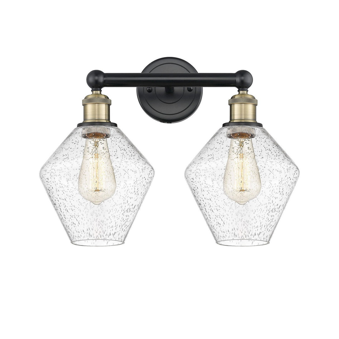 Innovations Downtown Urban 616-2W-BAB-G654-8 Bath Vanity Light 17 in. wide - Black Antique Brass