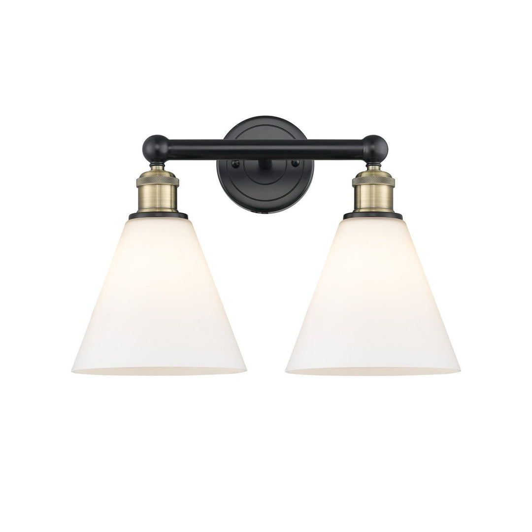 Innovations Downtown Urban 616-2W-BAB-GBC-81 Bath Vanity Light 17 in. wide - Black Antique Brass