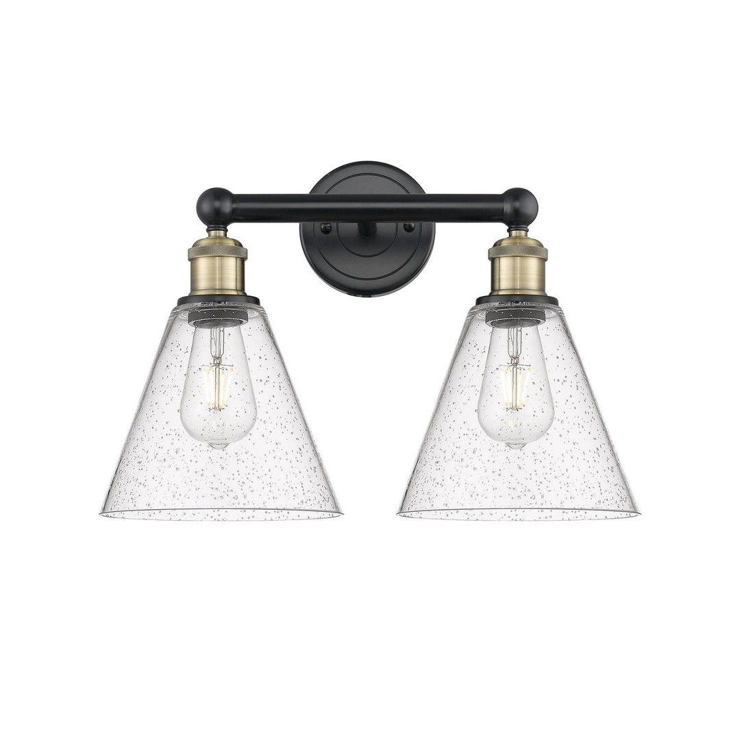 Innovations Downtown Urban 616-2W-BAB-GBC-84 Bath Vanity Light 17 in. wide - Black Antique Brass