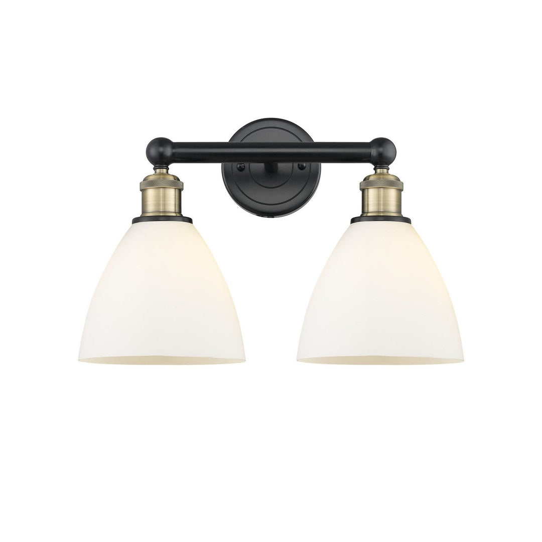 Innovations Edison 616-2W-BAB-GBD-751 Bath Vanity Light 17 in. wide - Black Antique Brass