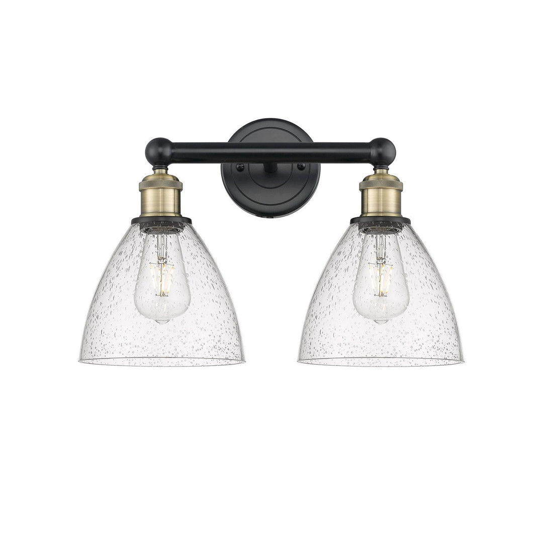 Innovations Edison 616-2W-BAB-GBD-754 Bath Vanity Light 17 in. wide - Black Antique Brass