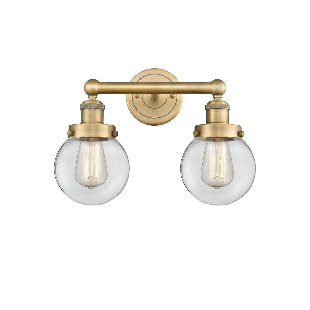 Innovations Edison 616-2W-BB-G202-6 Bath Vanity Light 16 in. wide - Brushed Brass