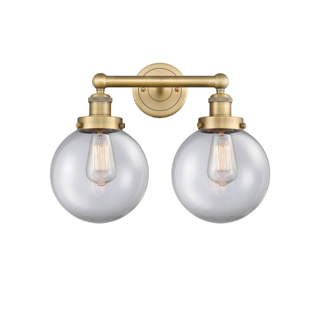 Innovations Edison 616-2W-BB-G202-8 Bath Vanity Light 16 in. wide - Brushed Brass