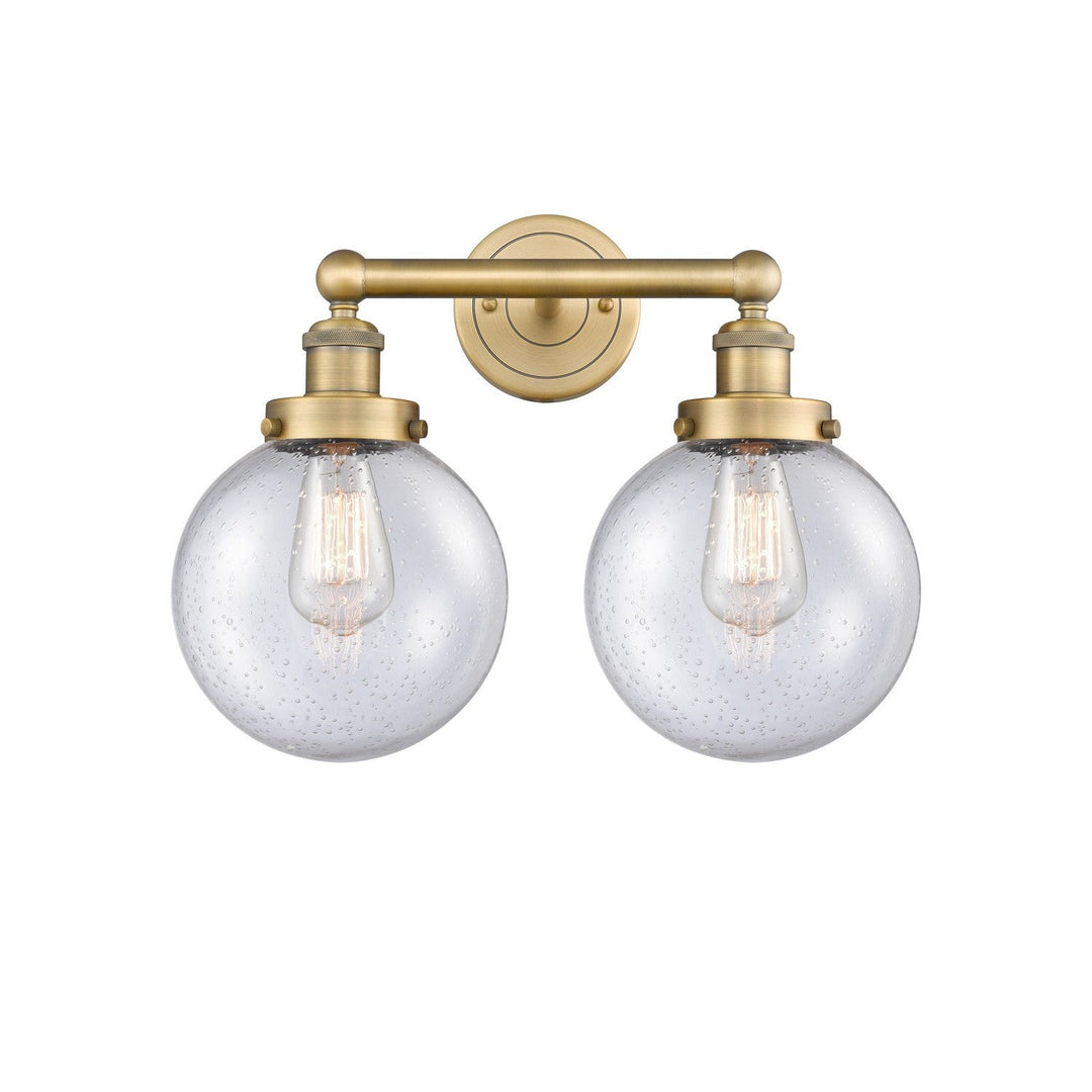 Innovations Edison 616-2W-BB-G204-8 Bath Vanity Light 16 in. wide - Brushed Brass