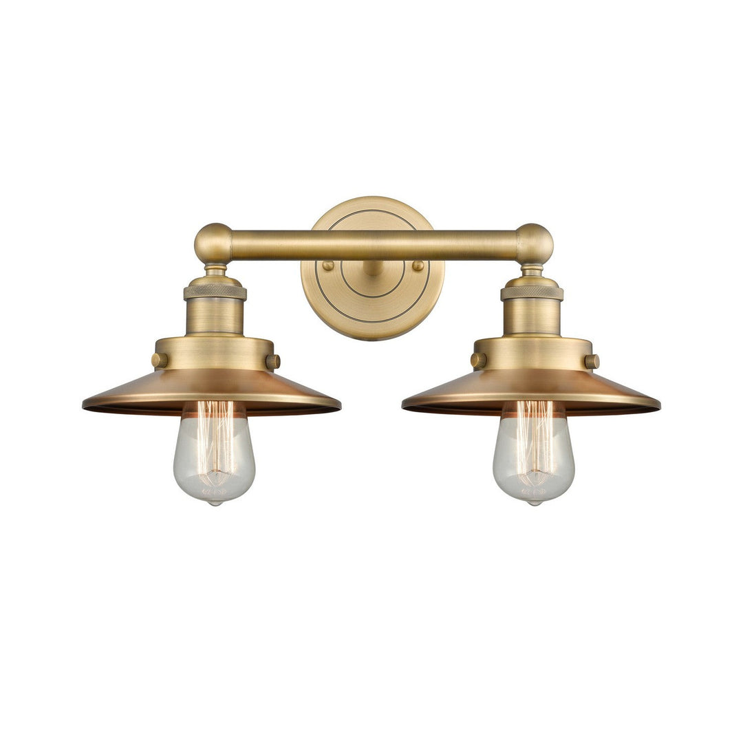 Innovations Downtown Urban 616-2W-BB-M4-BB Bath Vanity Light 17 in. wide - Brushed Brass