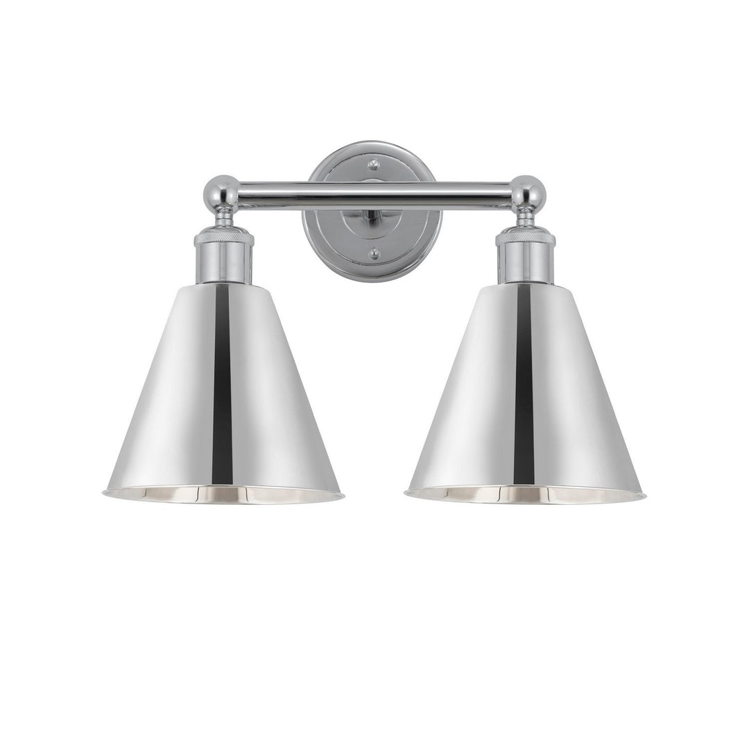 Innovations Downtown Urban 616-2W-PC-MBC-8-PC Bath Vanity Light 17 in. wide - Polished Chrome