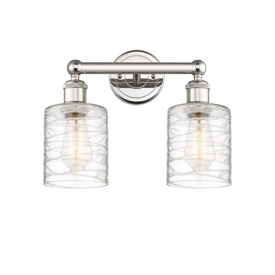 Innovations Edison 616-2W-PN-G1113 Bath Vanity Light 14 in. wide - Polished Nickel