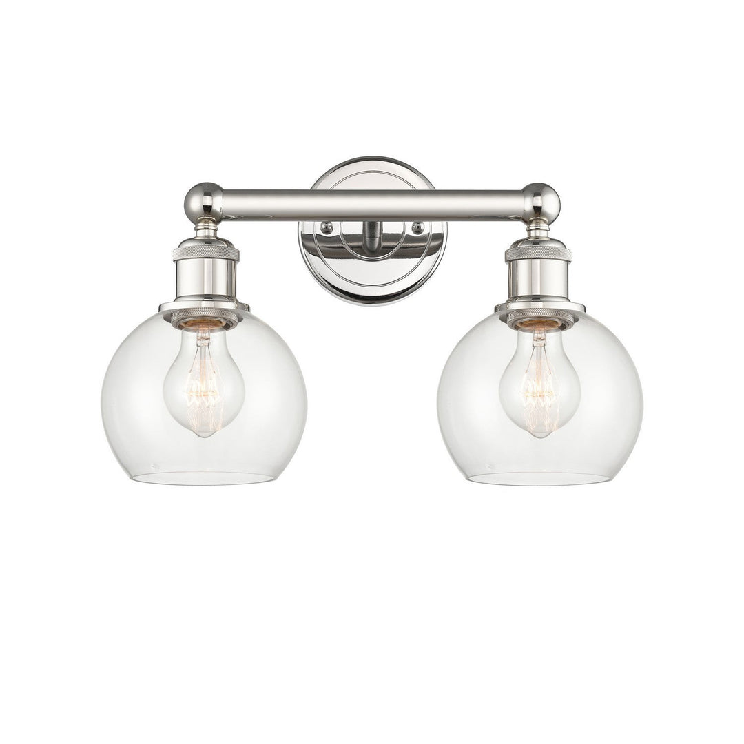 Innovations Edison 616-2W-PN-G122-6 Bath Vanity Light 15 in. wide - Polished Nickel