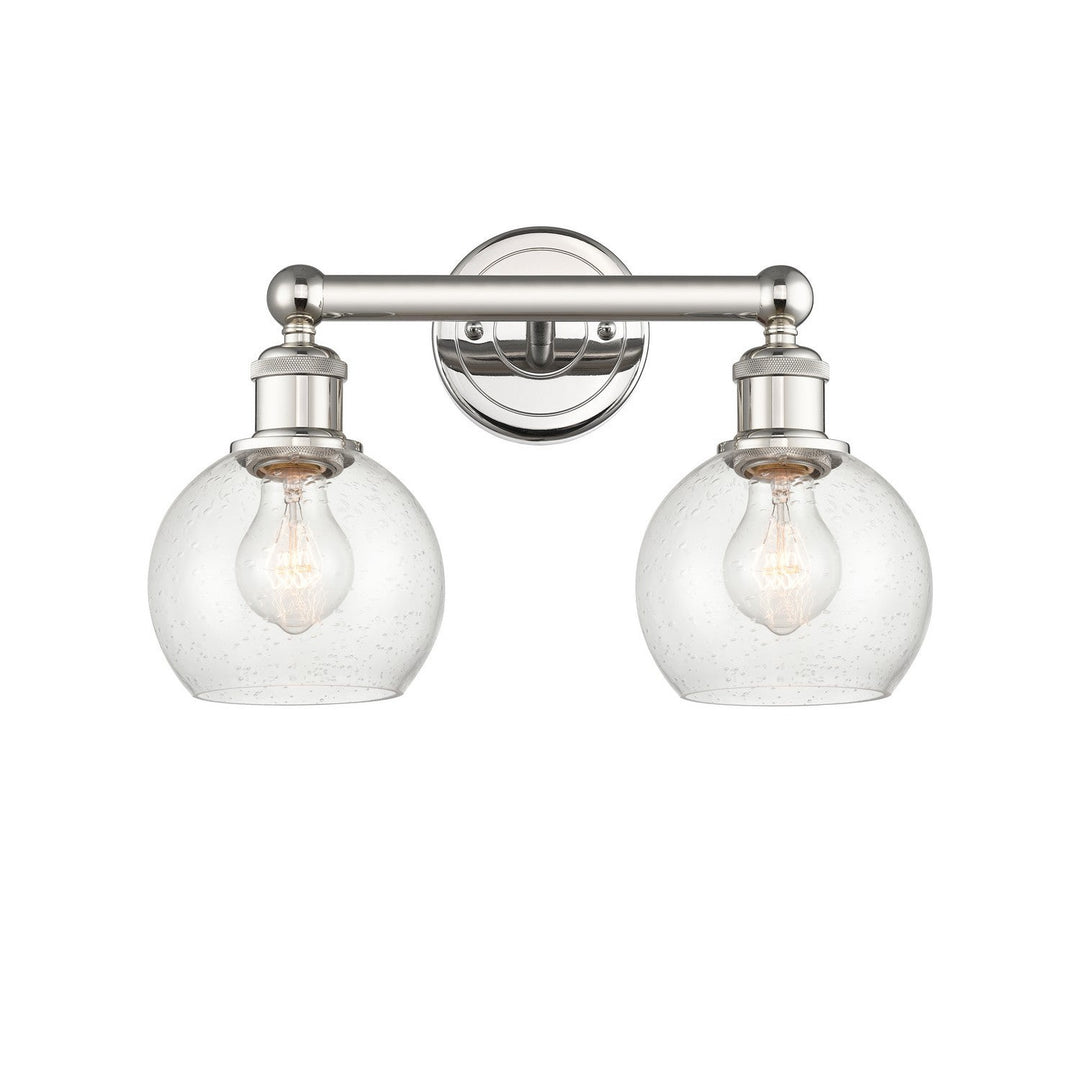 Innovations Edison 616-2W-PN-G124-6 Bath Vanity Light 15 in. wide - Polished Nickel