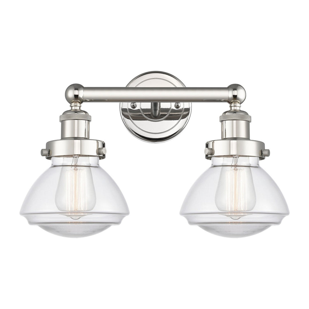 Innovations Edison 616-2W-PN-G322 Bath Vanity Light 16 in. wide - Polished Nickel