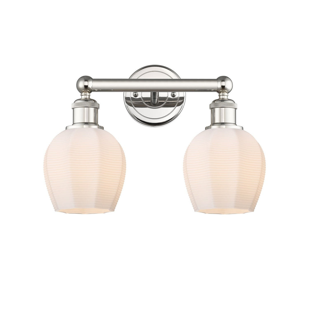 Innovations Edison 616-2W-PN-G461-6 Bath Vanity Light 15 in. wide - Polished Nickel