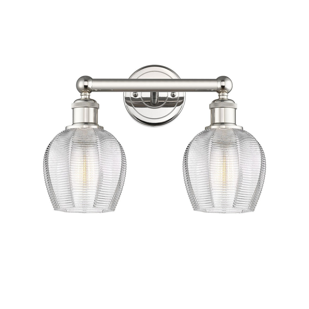 Innovations Edison 616-2W-PN-G462-6 Bath Vanity Light 15 in. wide - Polished Nickel