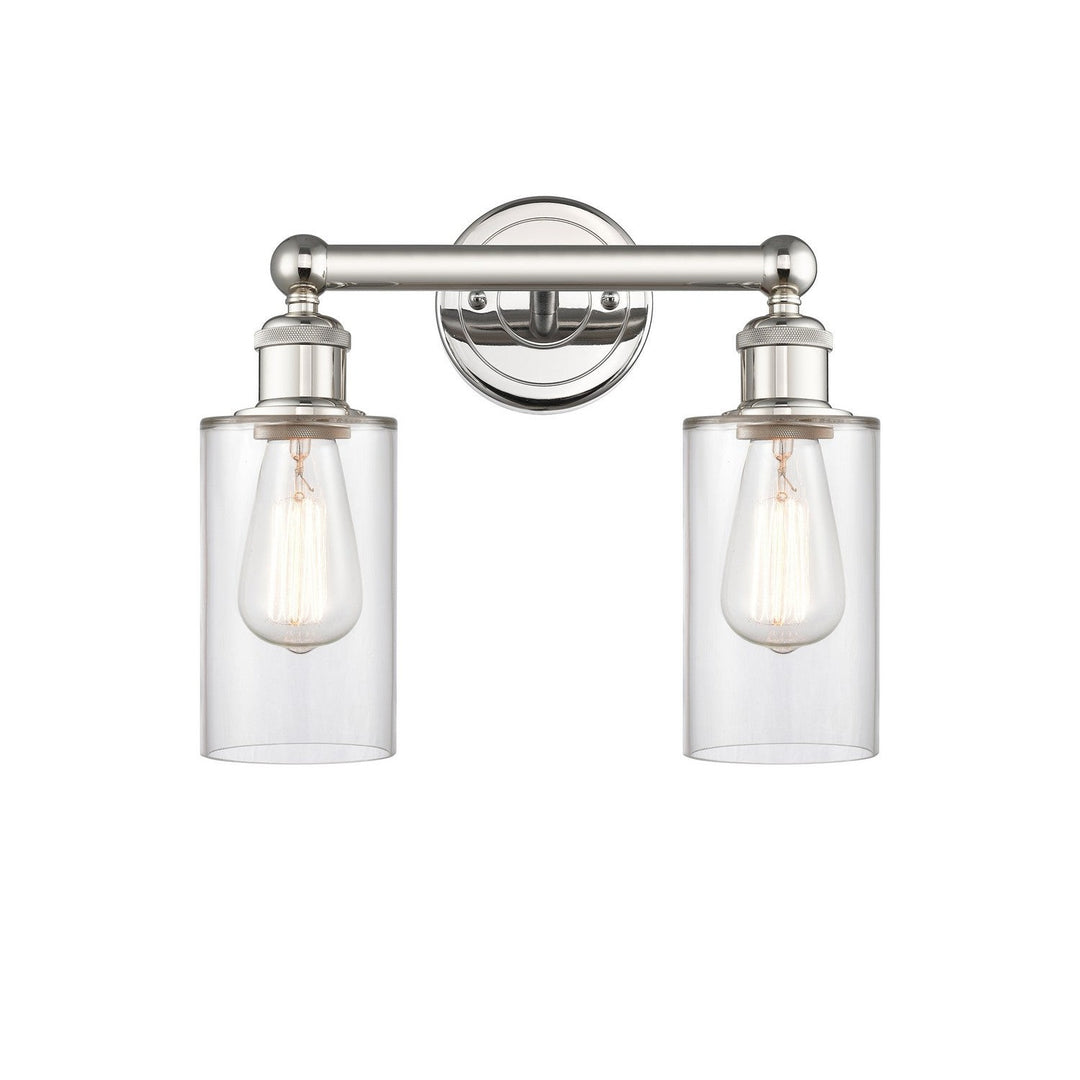 Innovations Edison 616-2W-PN-G802 Bath Vanity Light 13 in. wide - Polished Nickel