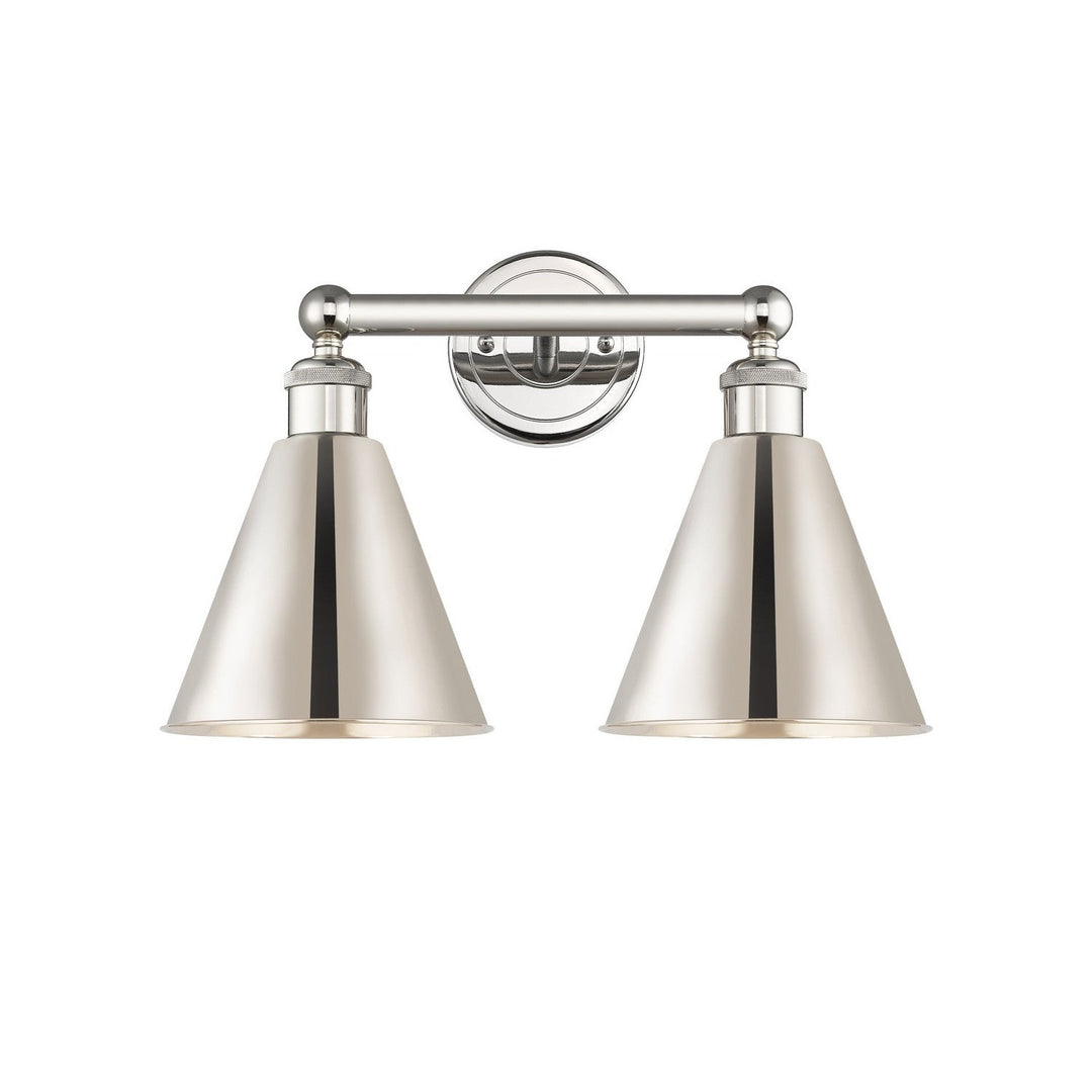 Innovations Downtown Urban 616-2W-PN-MBC-8-PN Bath Vanity Light 17 in. wide - Polished Nickel