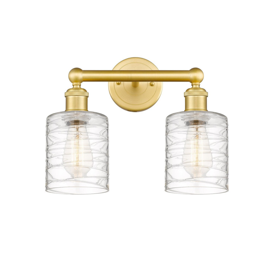 Innovations Edison 616-2W-SG-G1113 Bath Vanity Light 14 in. wide - Satin Gold