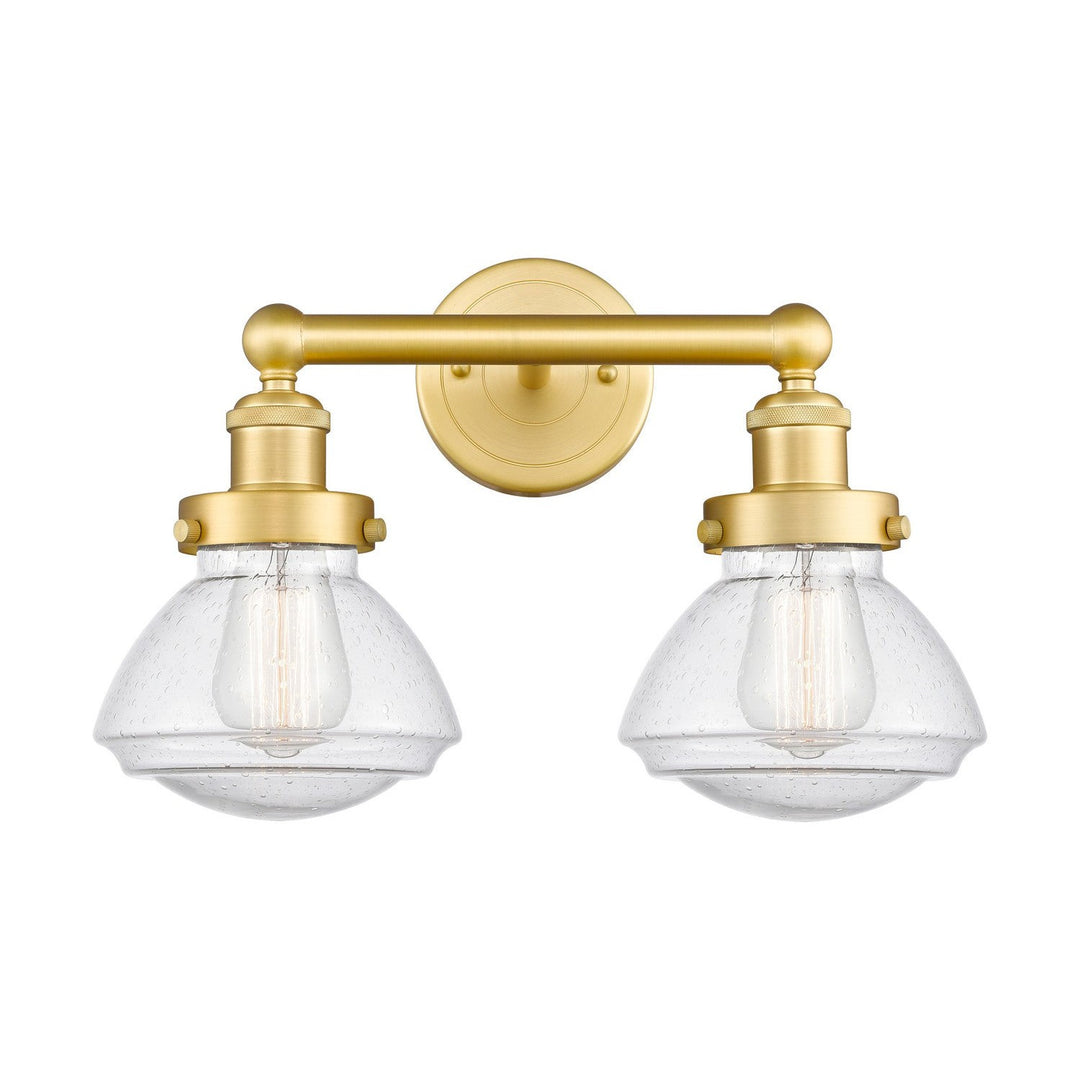 Innovations Edison 616-2W-SG-G324 Bath Vanity Light 16 in. wide - Satin Gold