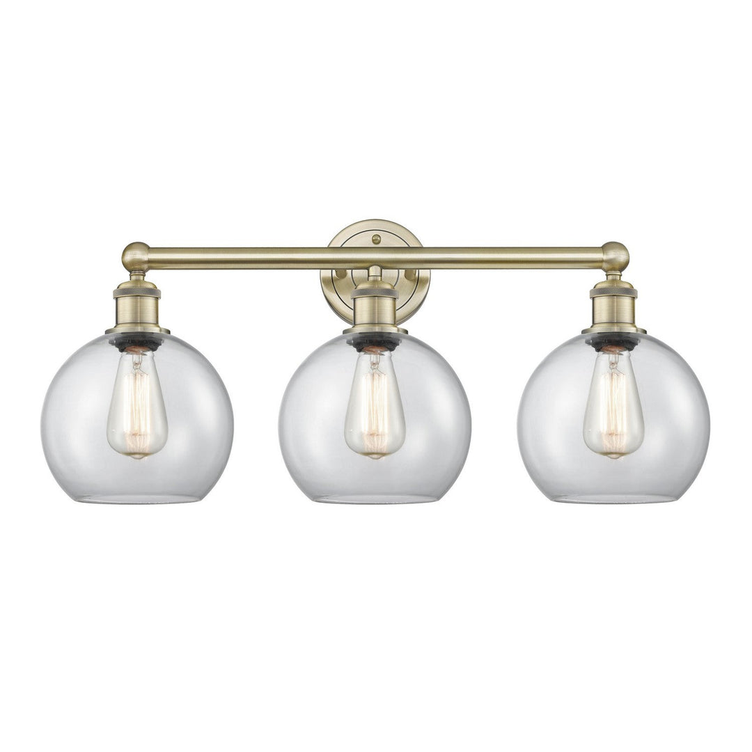 Innovations Downtown Urban 616-3W-AB-G122-8 Bath Vanity Light 26 in. wide - Antique Brass