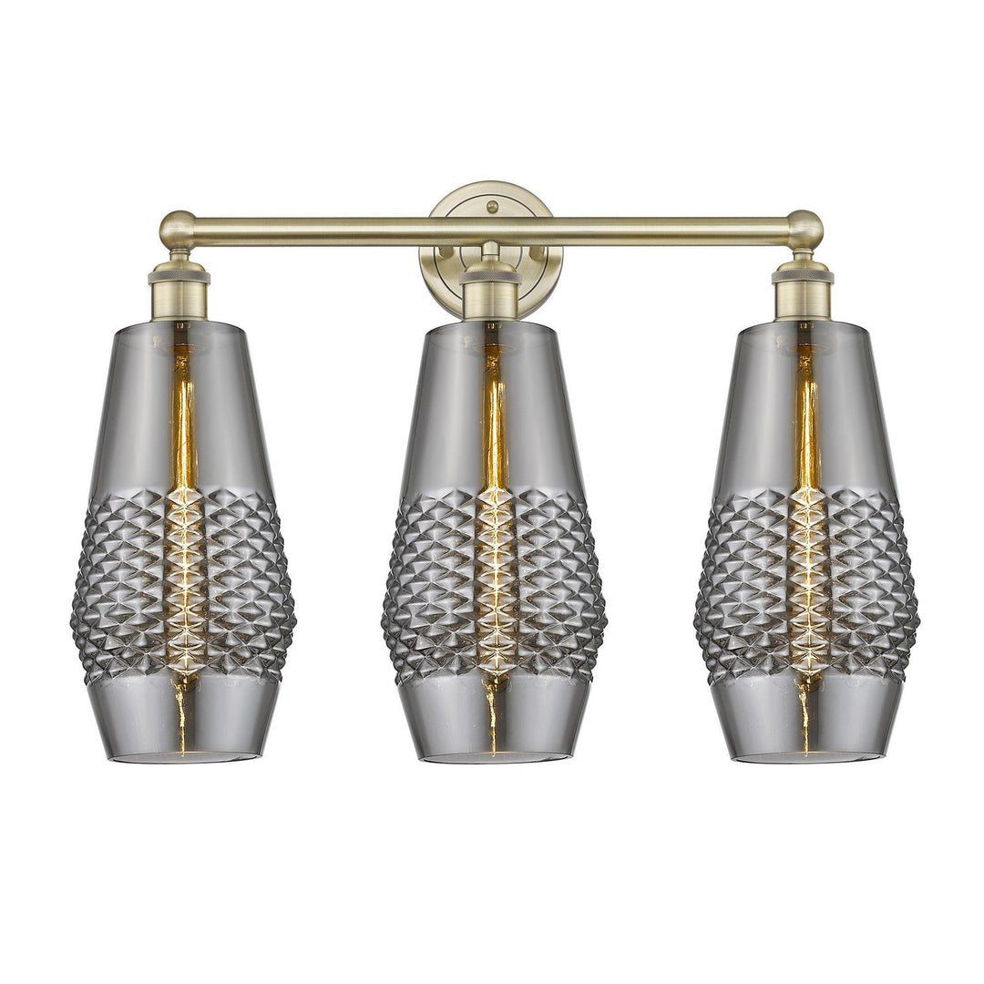 Innovations Downtown Urban 616-3W-AB-G683-7 Bath Vanity Light 25 in. wide - Antique Brass