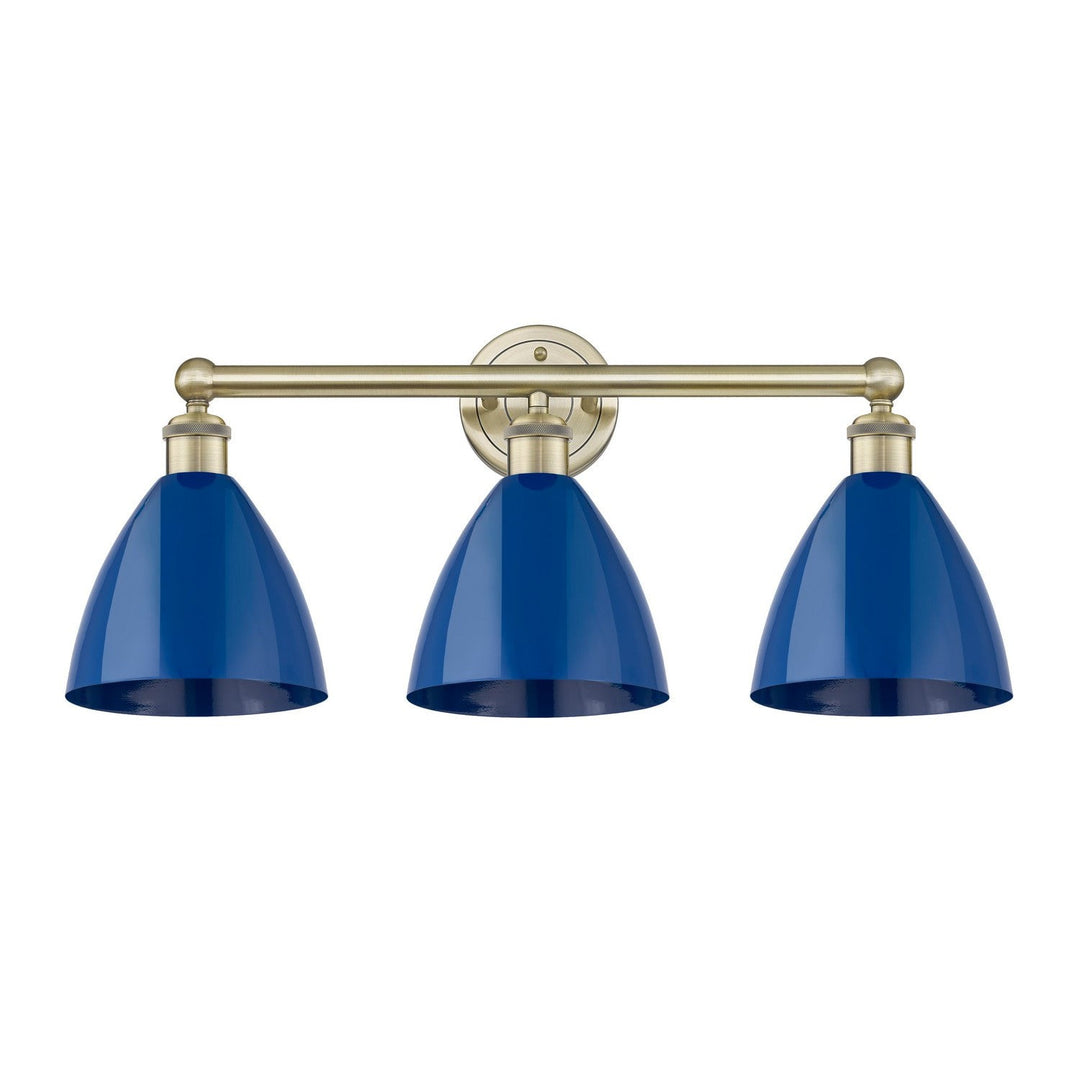 Innovations Downtown Urban 616-3W-AB-MBD-75-BL Bath Vanity Light 26 in. wide - Antique Brass
