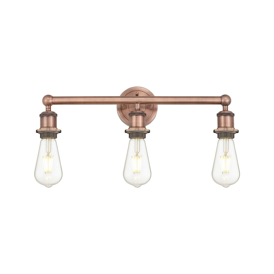 Innovations Downtown Urban 616-3W-AC Bath Vanity Light 18 in. wide - Antique Copper