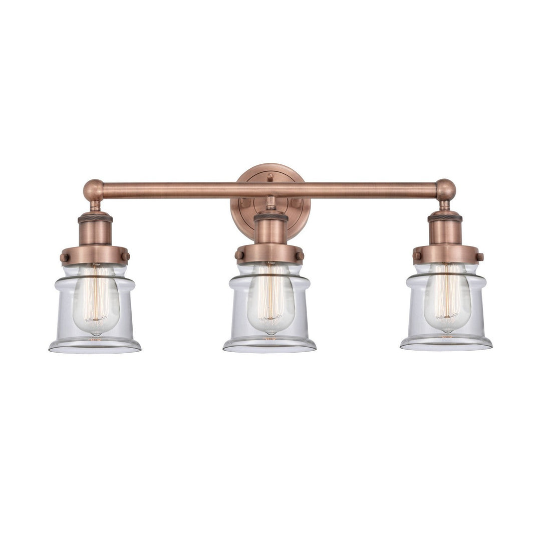 Innovations Edison 616-3W-AC-G182S Bath Vanity Light 24 in. wide - Antique Copper