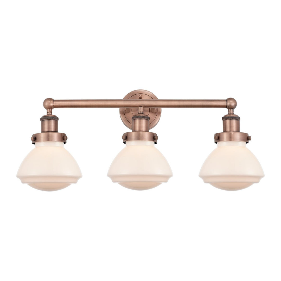 Innovations Edison 616-3W-AC-G321 Bath Vanity Light 25 in. wide - Antique Copper