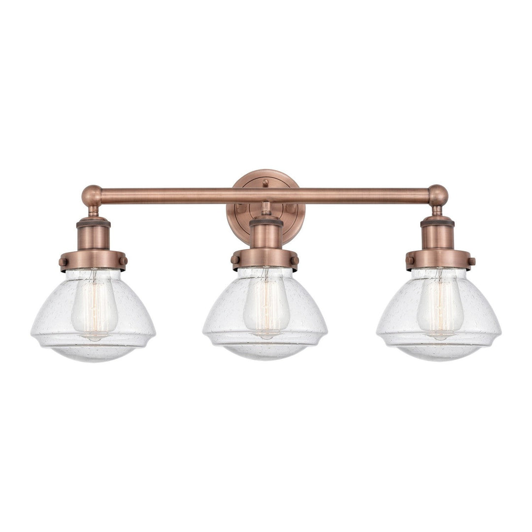 Innovations Edison 616-3W-AC-G324 Bath Vanity Light 25 in. wide - Antique Copper