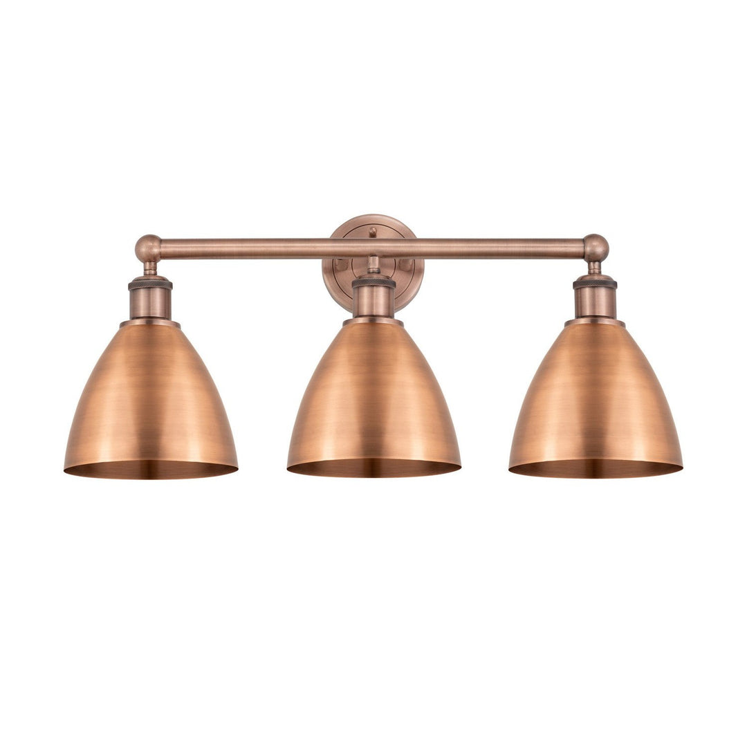 Innovations Edison 616-3W-AC-MBD-75-AC Bath Vanity Light 26 in. wide - Antique Copper