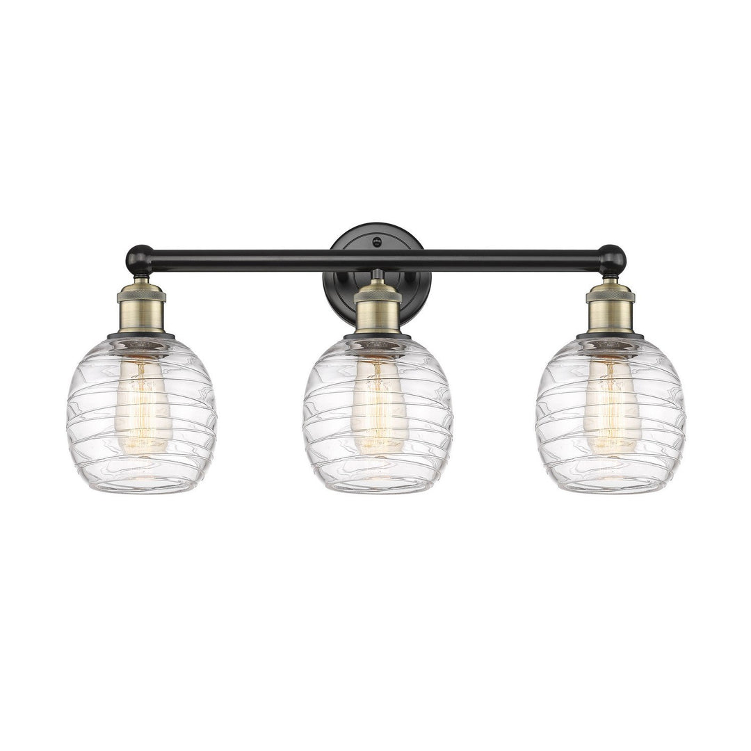 Innovations Edison 616-3W-BAB-G1013 Bath Vanity Light 24 in. wide - Black Antique Brass