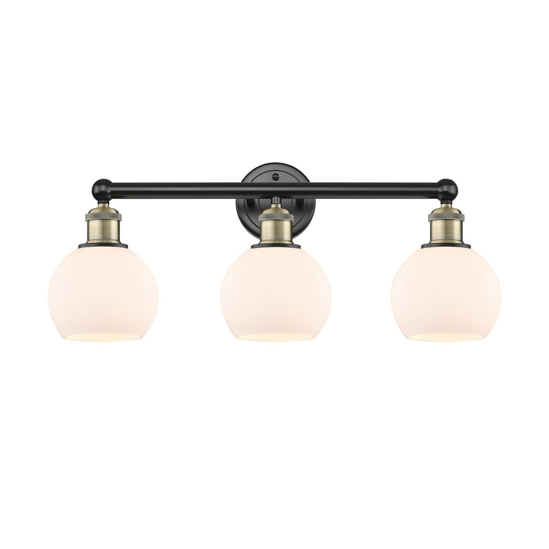 Innovations Edison 616-3W-BAB-G121-6 Bath Vanity Light 24 in. wide - Black Antique Brass
