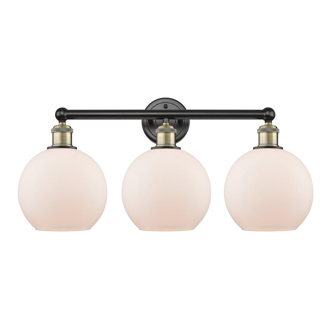 Innovations Downtown Urban 616-3W-BAB-G121-8 Bath Vanity Light 26 in. wide - Black Antique Brass