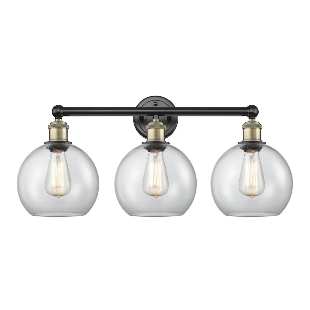 Innovations Downtown Urban 616-3W-BAB-G122-8 Bath Vanity Light 26 in. wide - Black Antique Brass